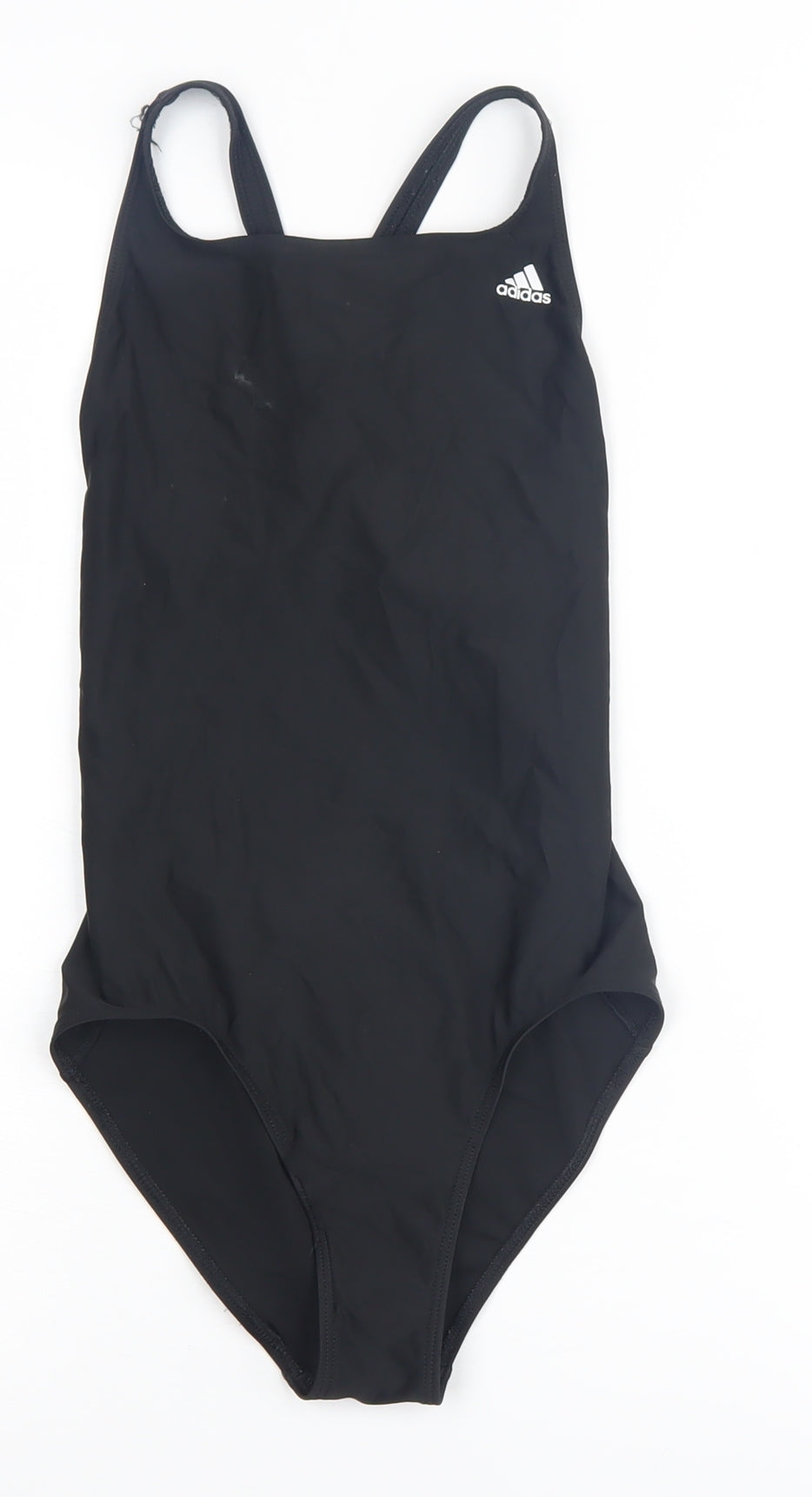 Adidas Girls Black One Piece Swimsuit 13-14Y Athletic