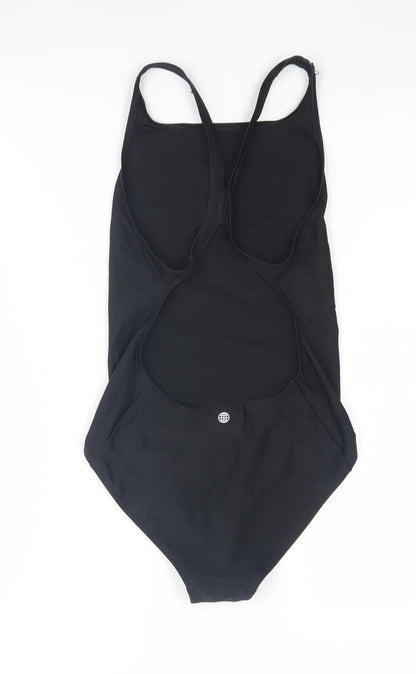 Adidas Girls Black One Piece Swimsuit 13-14Y Athletic