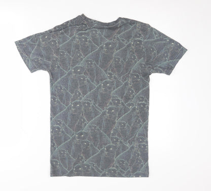 Hype x ASOS Grey Animal Print T-Shirt XS Men