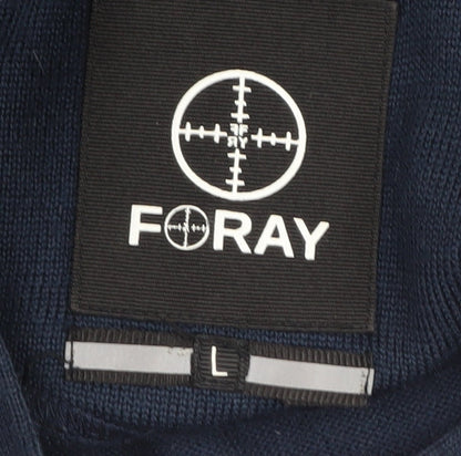 Foray Men's Blue Crew Neck Pullover Jumper L