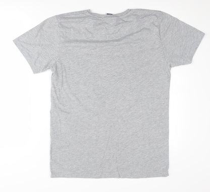 Mens UK Size L Hype Grey  T-Shirt
