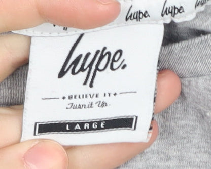 Mens UK Size L Hype Grey  T-Shirt
