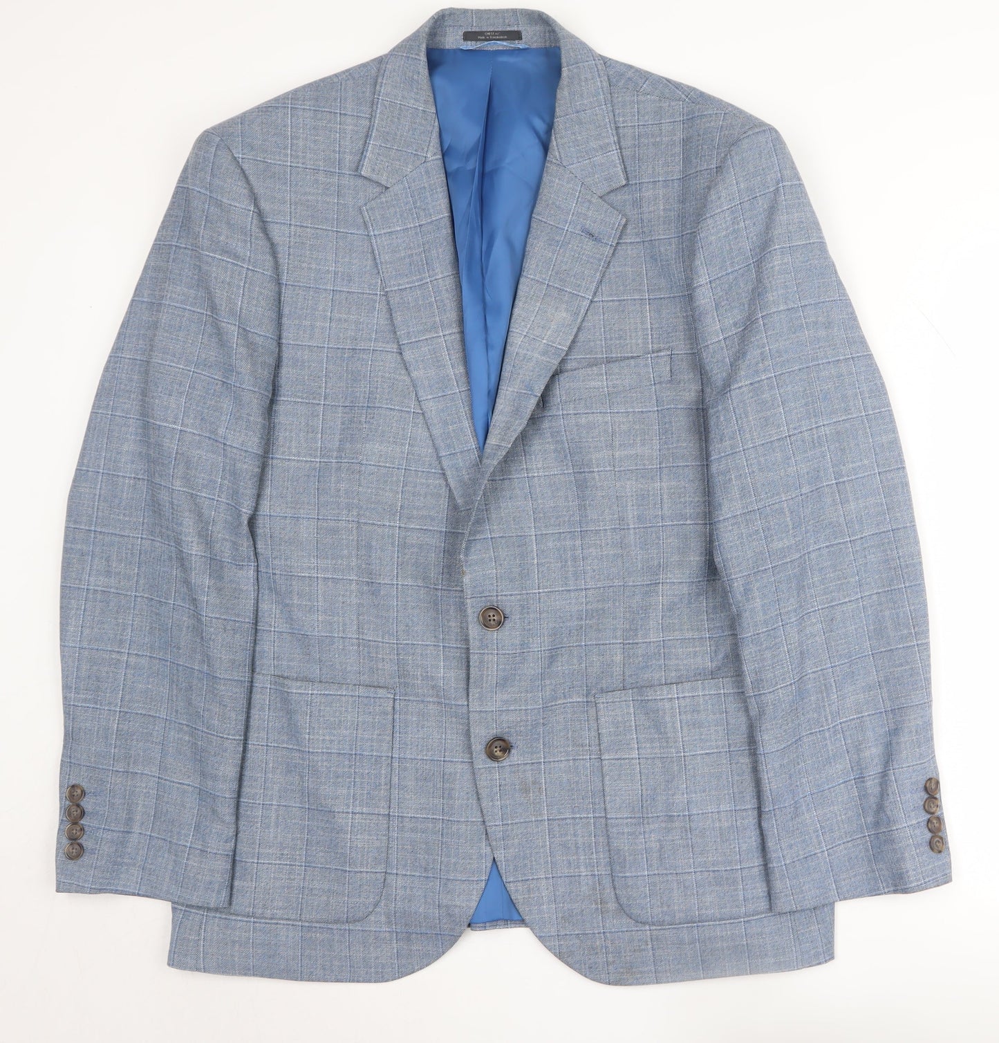 Mens UK Size 42 Marks and Spencer Regular Blue Suit Jacket