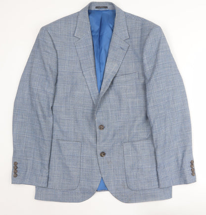 Mens UK Size 42 Marks and Spencer Regular Blue Suit Jacket