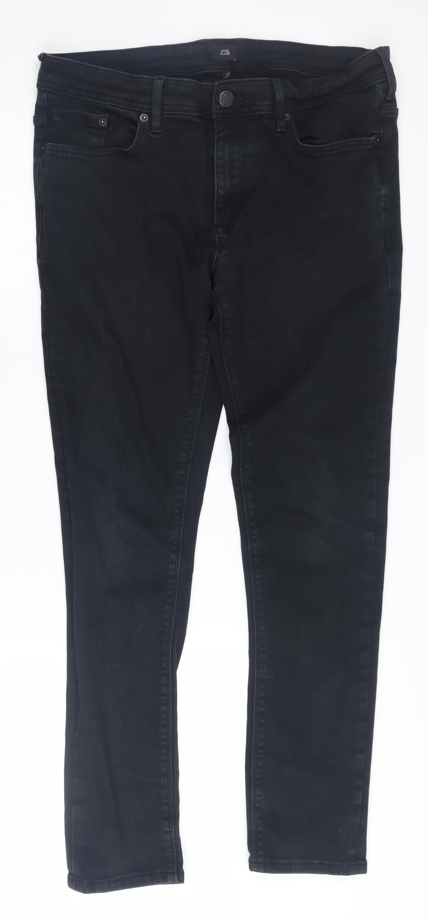 River Island Women's Black Skinny Jeans Size 34
