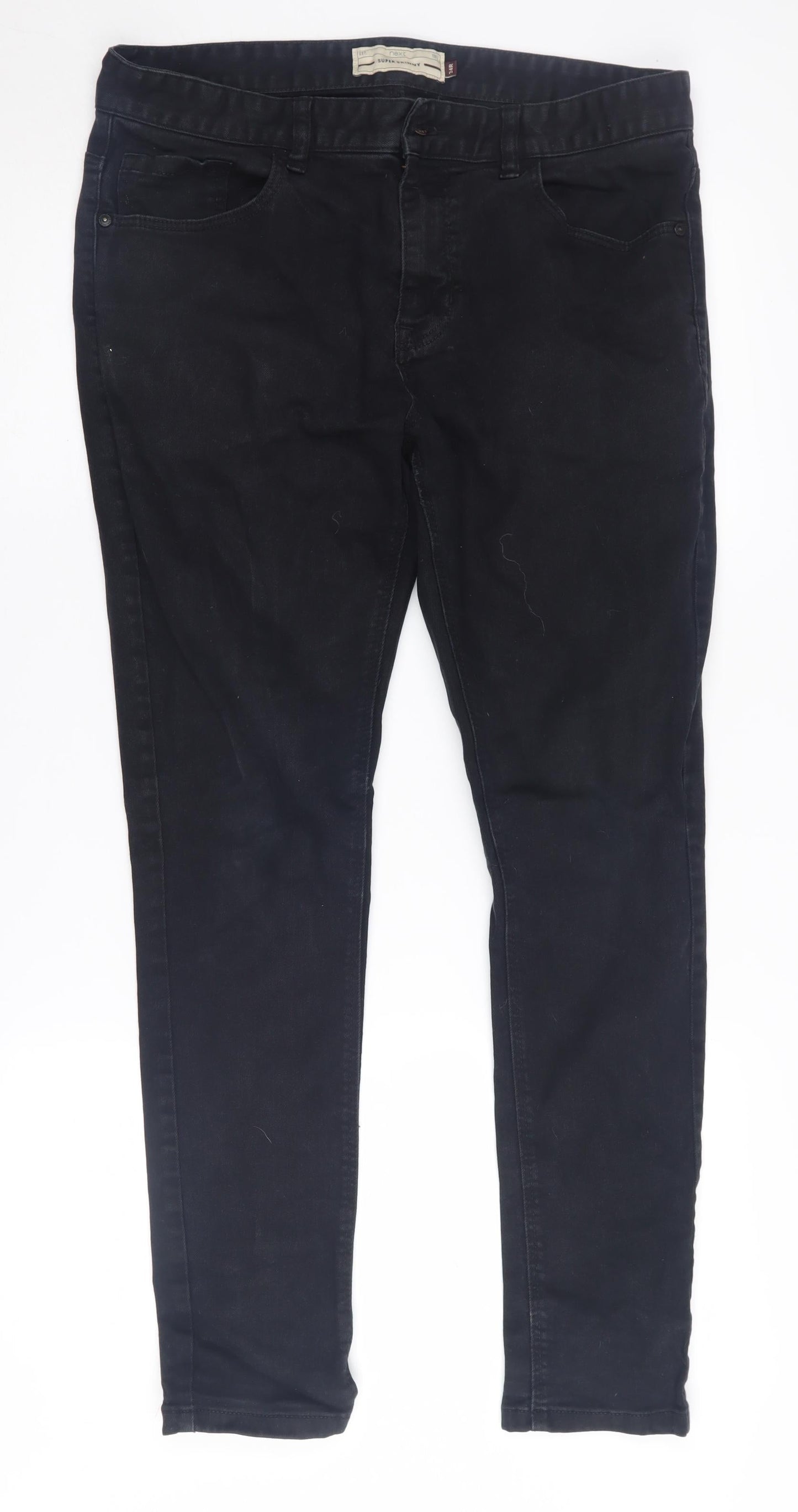 Next Women's Black Skinny Jeans, Size 34, Regular Fit