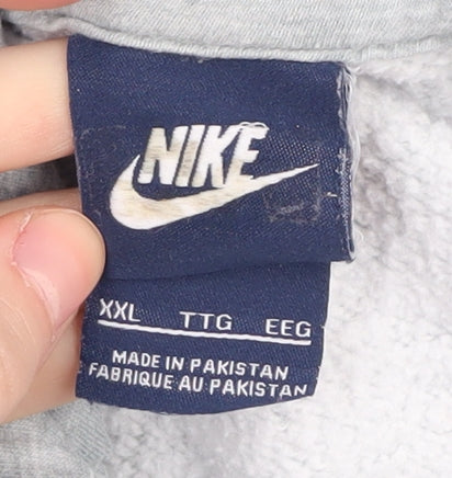 Nike Unisex Grey Full Zip Hoodie 2XL Casual