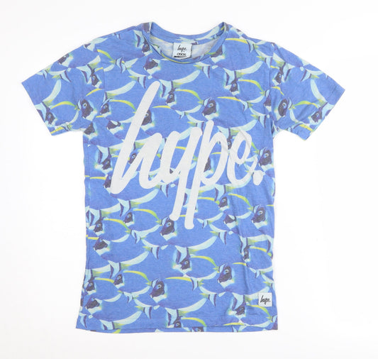 Unisex Adults UK Size XS ASOS Blue  T-Shirt