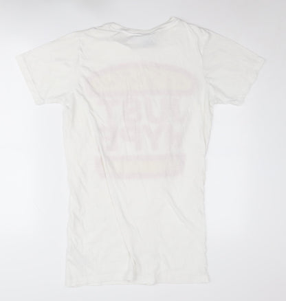 Mens UK Size S Hype White  T-Shirt