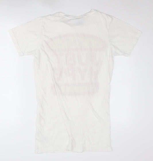 Mens UK Size S Hype White  T-Shirt