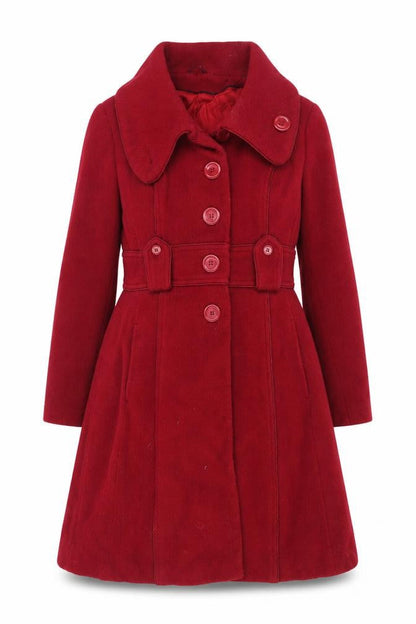 South Women's Red Wool Overcoat, Size 12, Autumn/Winter