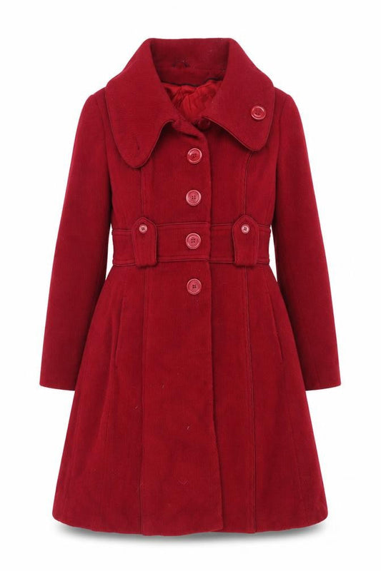 South Women's Red Wool Overcoat, Size 12, Autumn/Winter