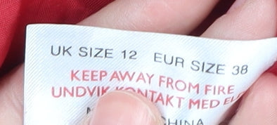 South Women's Red Wool Overcoat, Size 12, Autumn/Winter
