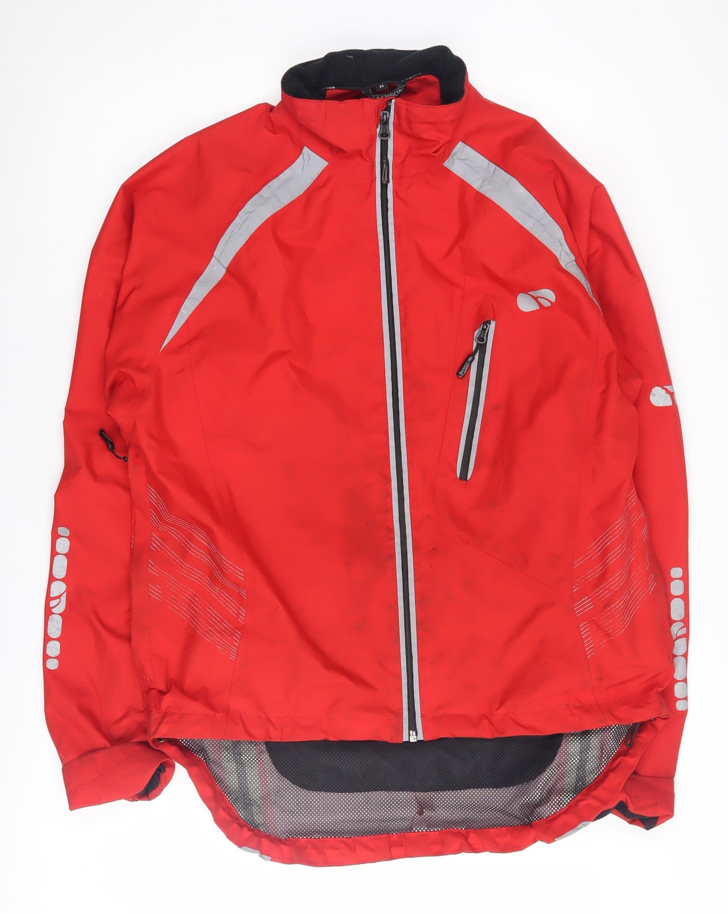 Mens UK Size M Madison Red Windbreaker Coat