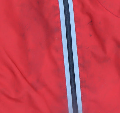 Mens UK Size M Madison Red Windbreaker Coat