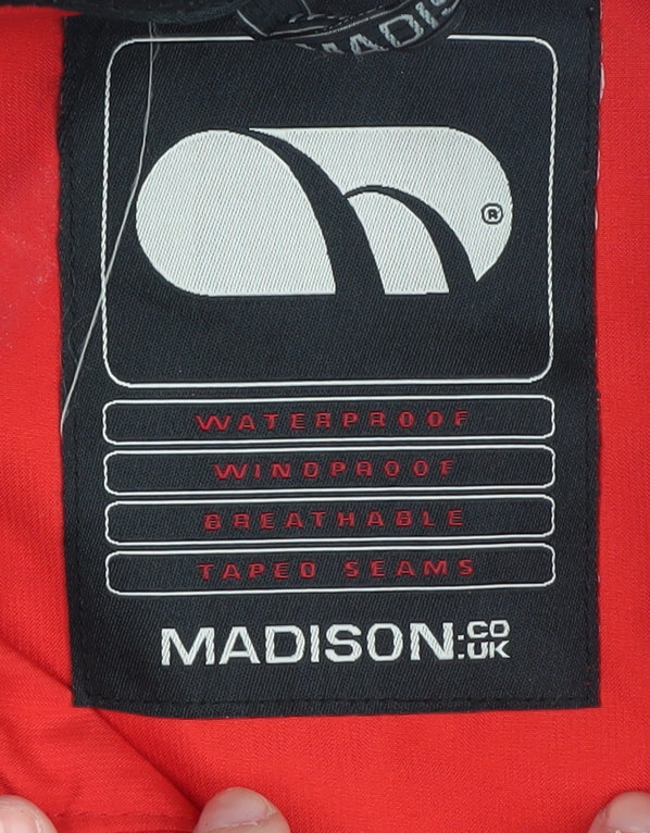 Mens UK Size M Madison Red Windbreaker Coat