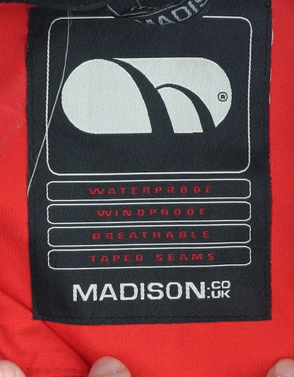 Mens UK Size M Madison Red Windbreaker Coat
