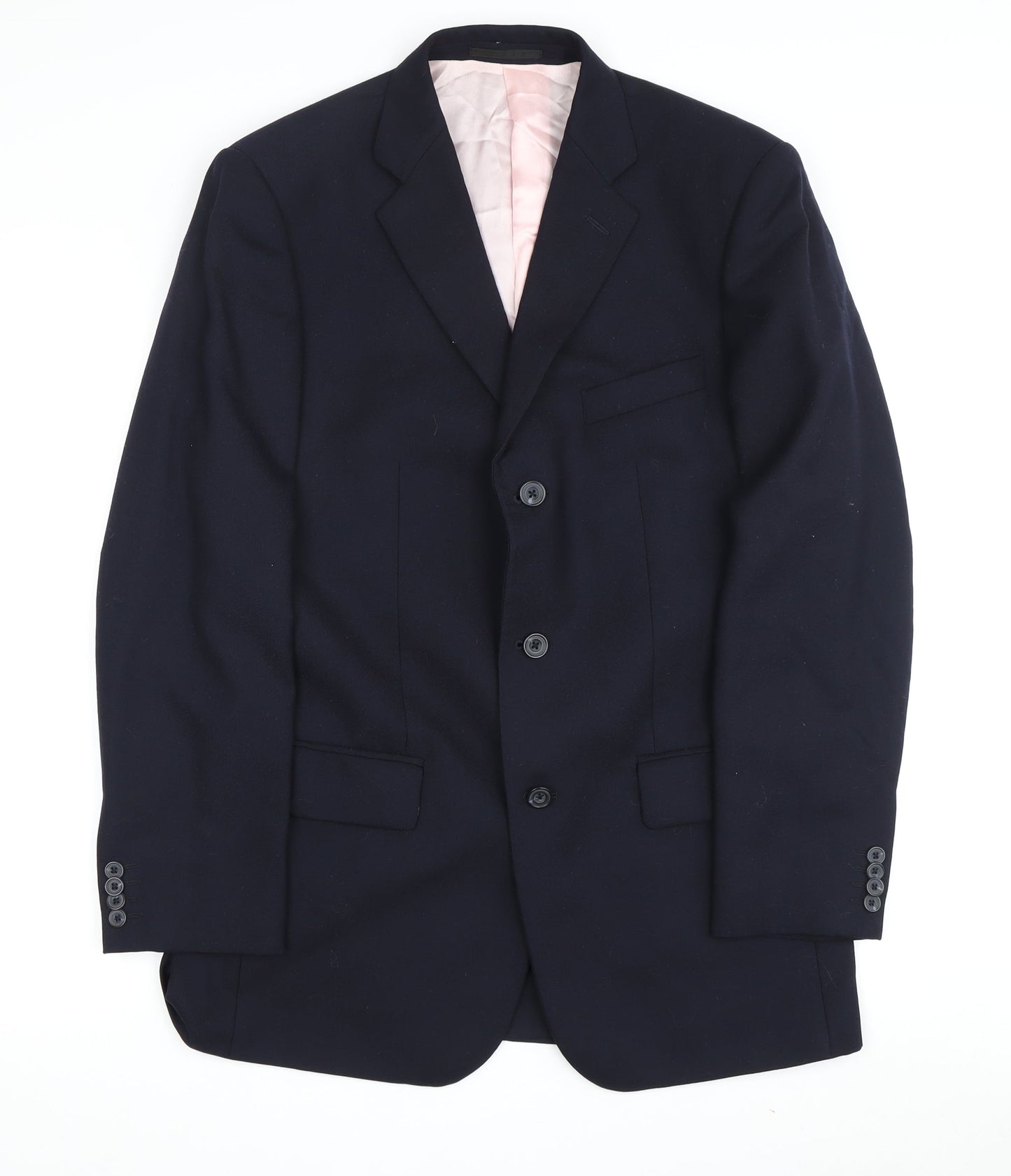 Mens UK Size 39 T.M.Lewin Regular Blue Suit Jacket