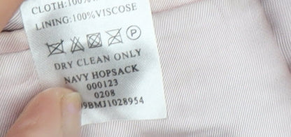 Mens UK Size 39 T.M.Lewin Regular Blue Suit Jacket