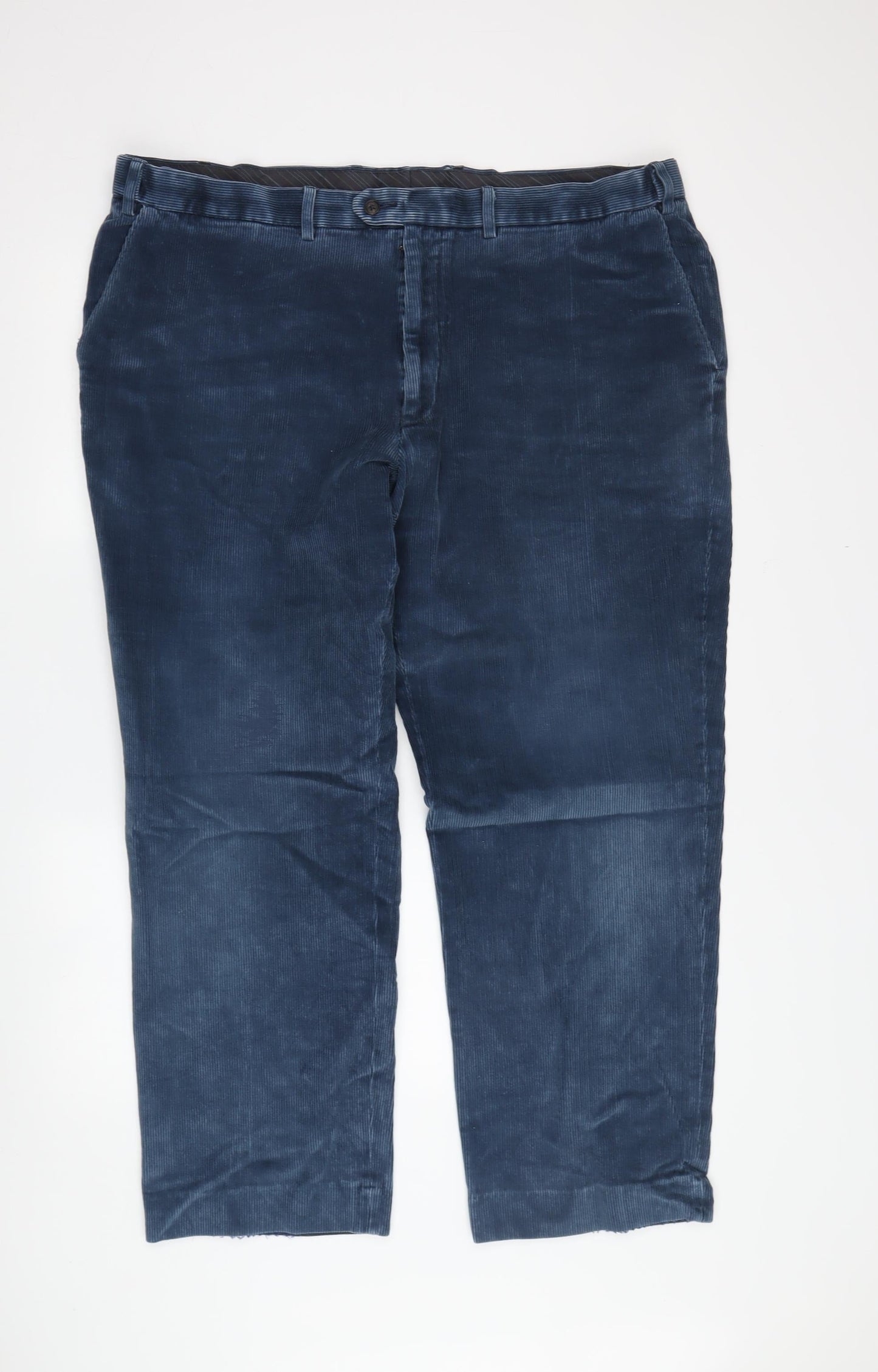 Marks & Spencer Men's Blue Corduroy Trousers 34W