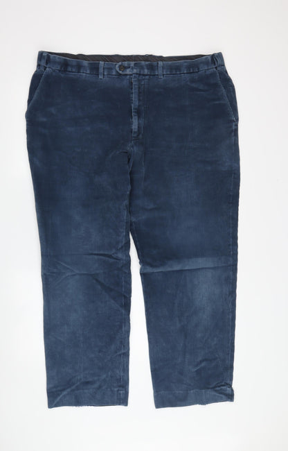Marks & Spencer Men's Blue Corduroy Trousers 34W