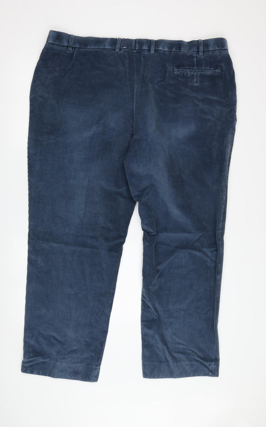 Marks & Spencer Men's Blue Corduroy Trousers 34W