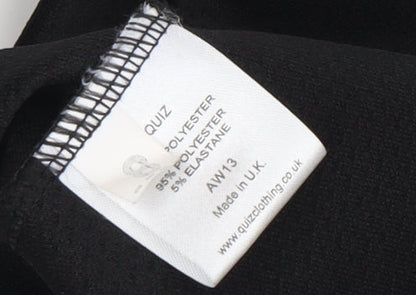 Quiz Women's Black Strappy Sleeveless Cocktail Dress