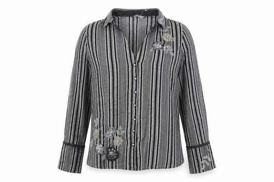 Womens UK Size 12 Marks and Spencer Black  Button-Up