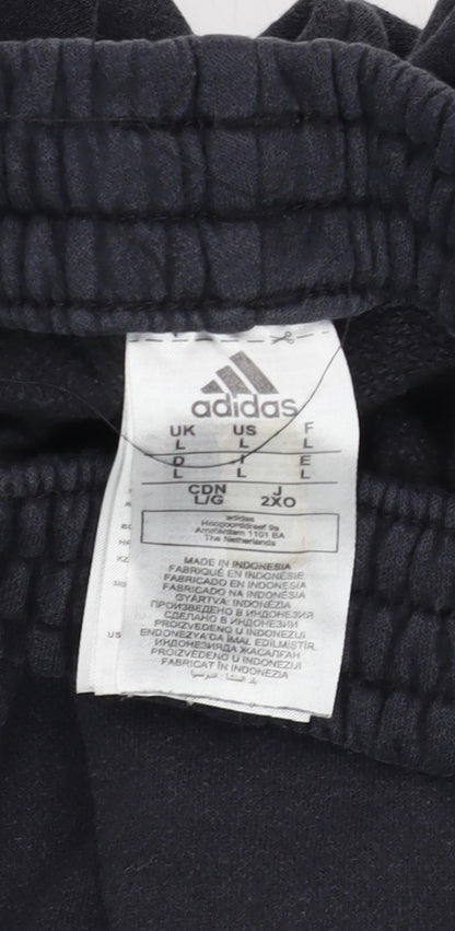 Adidas Men's Black Joggers L - Comfortable Sport Style