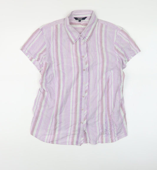 Maine New England Women's Multicoloured Button-Up Shirt Size 16