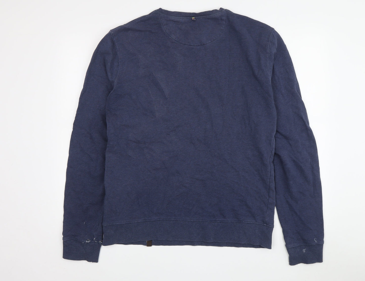 Mens UK Size S Pretty Green Blue Pullover Sweatshirt