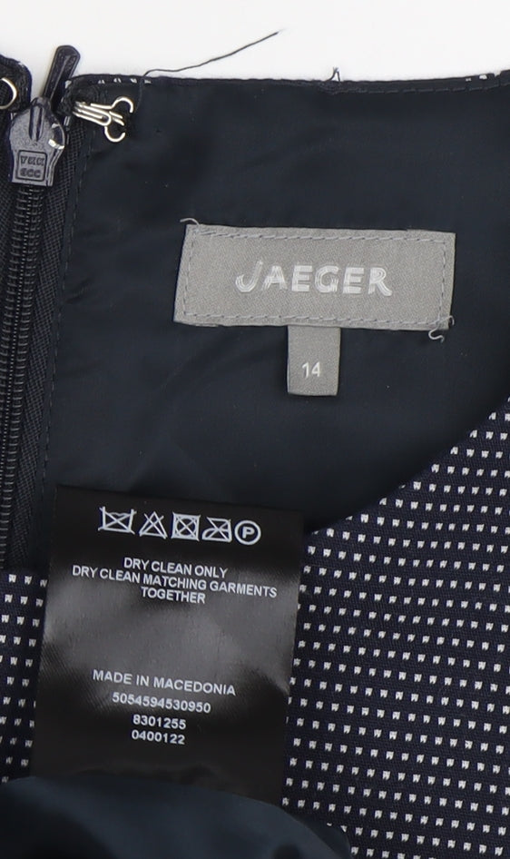 Jaeger Women's Black Sheath Dress Size 14