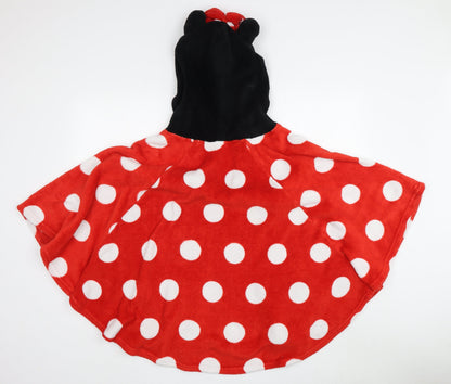 Disney Women's Red Polka Dot Minnie Mouse Fleece Robe