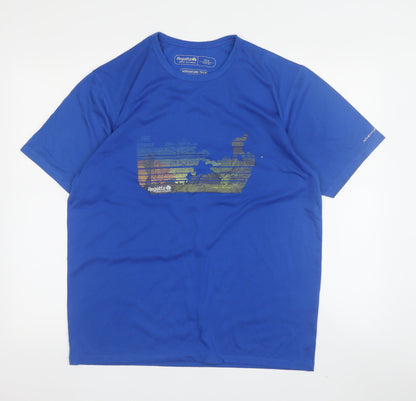 Regatta Men's Blue Graphic Outdoor T-Shirt M