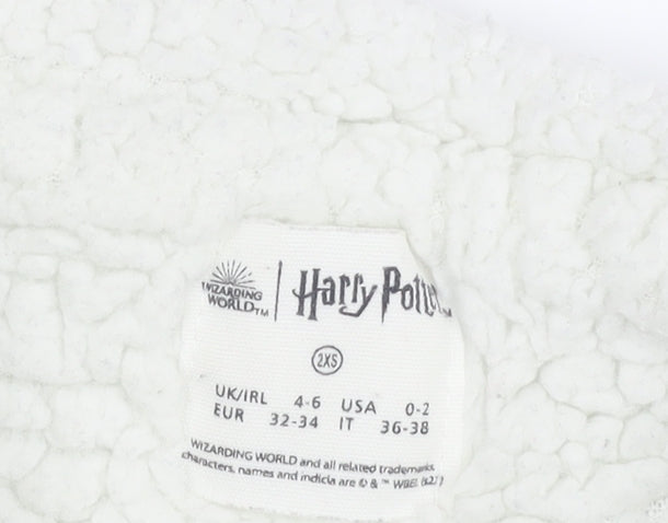 Harry Potter Teens White Fleece Pyjama Top 2XS