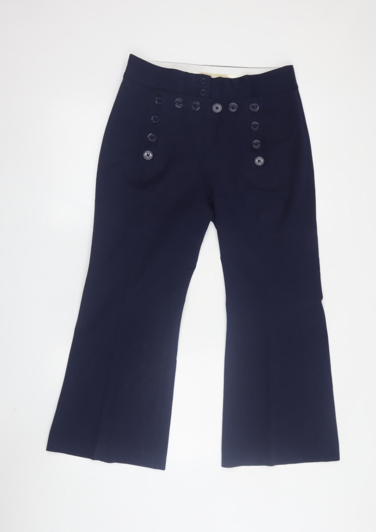 ASOS DESIGN Women's Black Flared Trousers Size 6