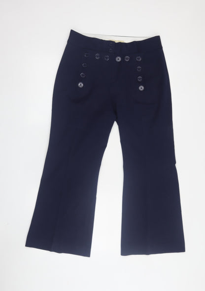 ASOS DESIGN Women's Black Flared Trousers Size 6