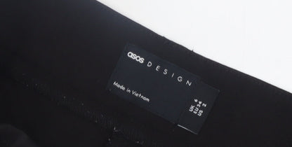 ASOS DESIGN Women's Black Flared Trousers Size 6