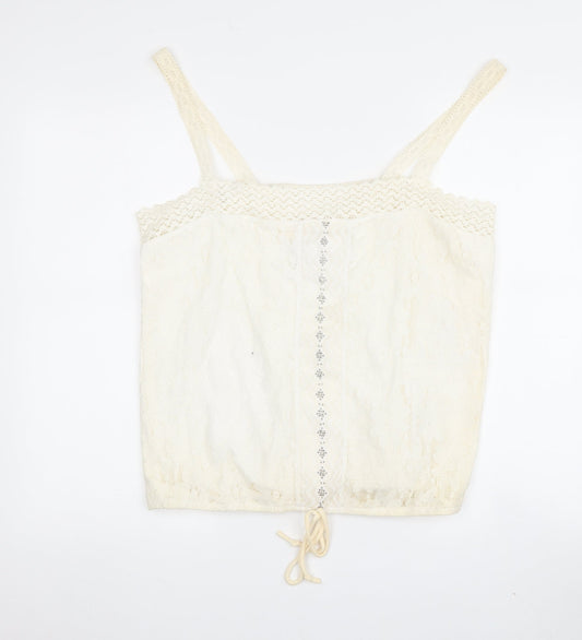 Falmer Heritage Ivory Camisole, Women's Size 18, Lace Accents