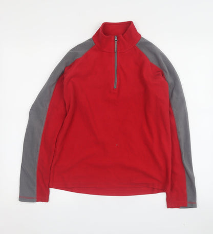 Mountain Warehouse Boys Red 1/2 Zip Fleece Sweatshirt 11-12 Yrs