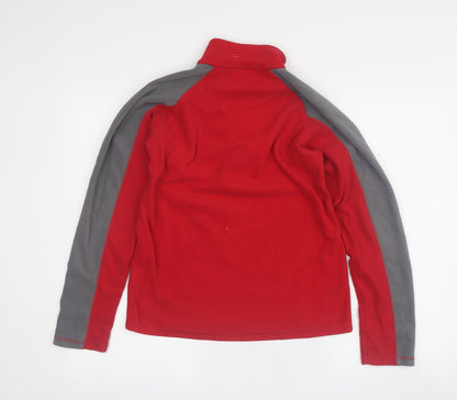 Mountain Warehouse Boys Red 1/2 Zip Fleece Sweatshirt 11-12 Yrs