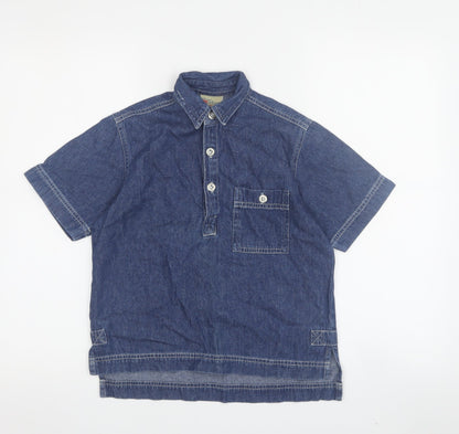 Adams Jeans Girls Blue Casual Shirt 7 Years - Denim Look