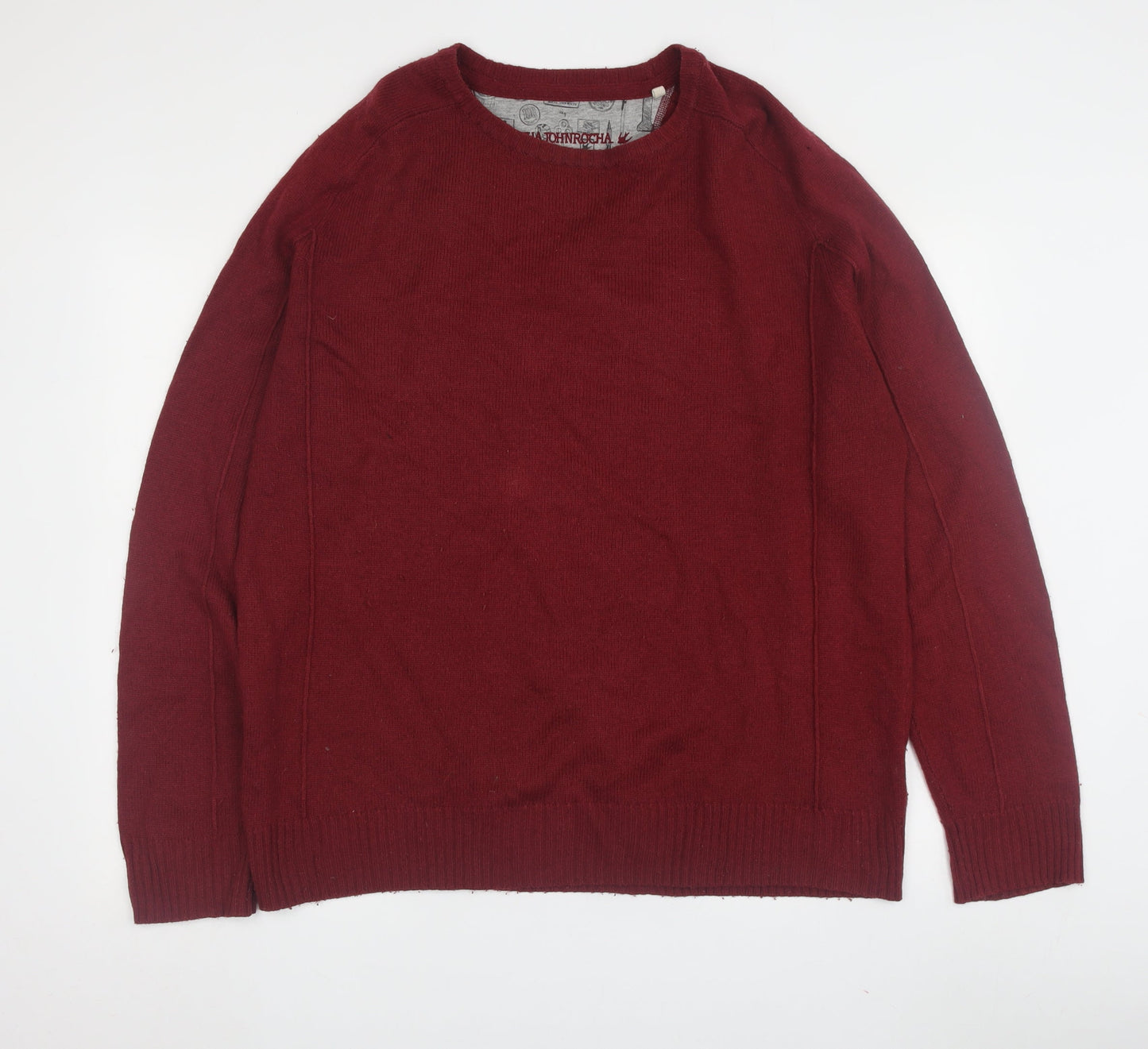 Rocha John Rocha Men's Red Pullover Jumper, Medium
