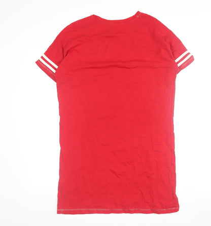 F*R*I*E*N*D*S Women's Red Nightshirt XS Graphic Print