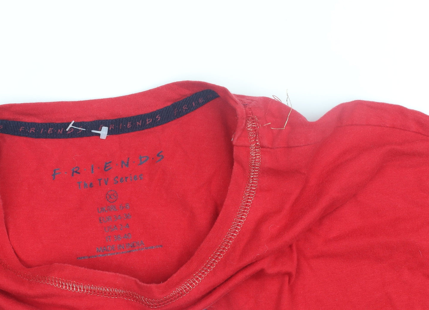 F*R*I*E*N*D*S Women's Red Nightshirt XS Graphic Print