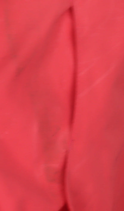 Asics Men's Red Windbreaker Jacket Size M