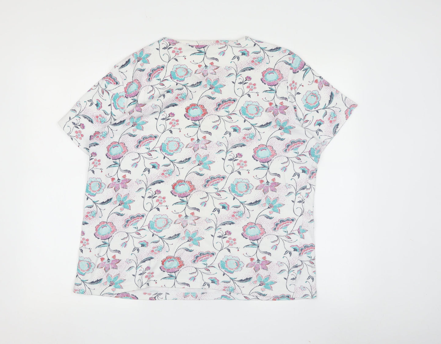 Isle Essentials Women's Floral T-Shirt L Multicoloured