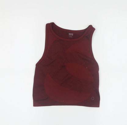 Marks and Spencer Girls Red Tank Top - Small, Sleeveless Activewear