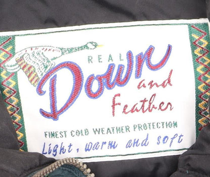 Down Green Unisex Parka Jacket M - Winter Insulated Casual
