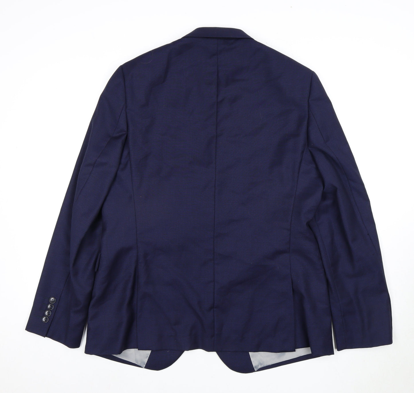 Mens UK Size 44 DKNY Regular Blue Suit Jacket